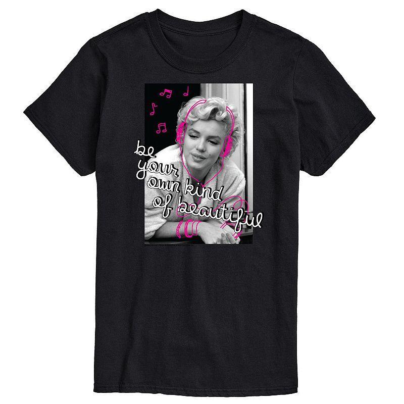 Mens Marilyn Monroe Headphones Tee Product Image