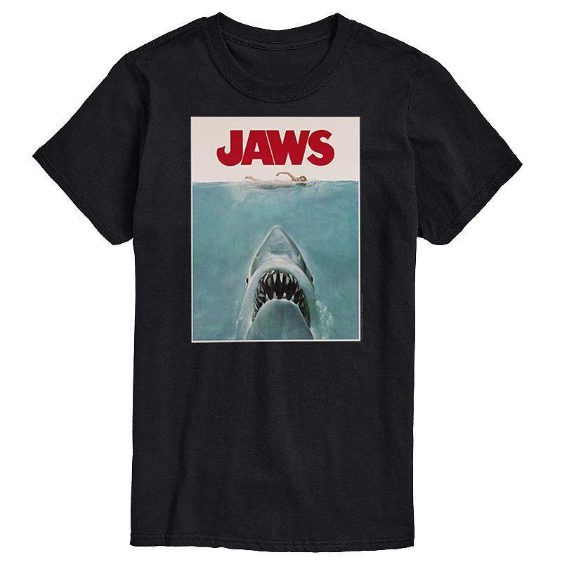 Big & Tall Jaws Terrifying Poster Tee, Mens Product Image