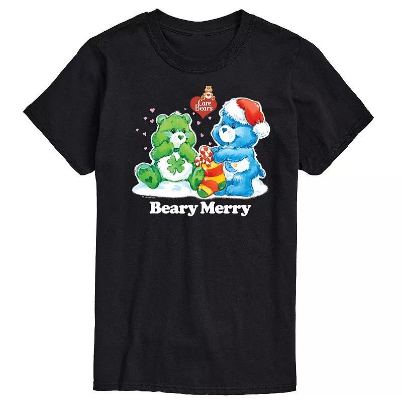 Big & Tall Care Bears Beary Merry Graphic Tee, Mens Product Image