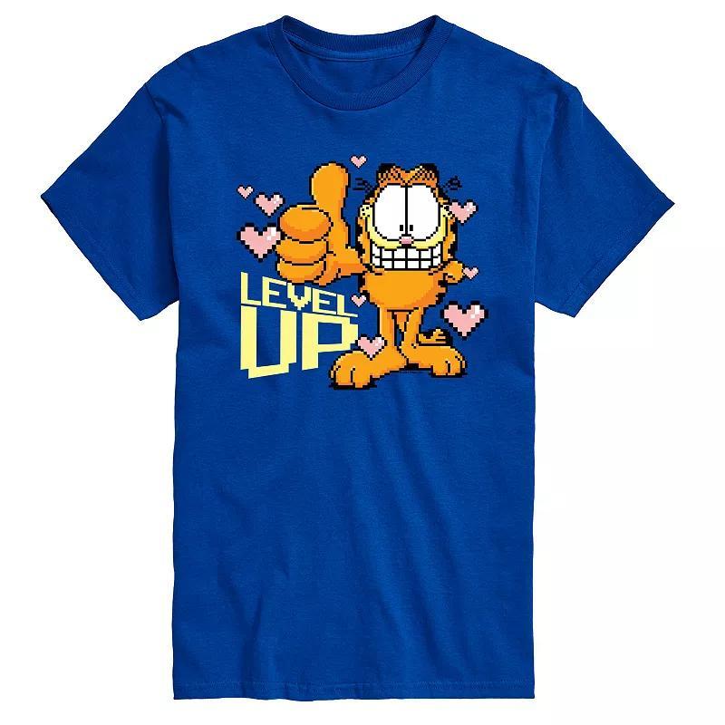 Mens Garfield Level Up Your Life Graphic Tee Product Image