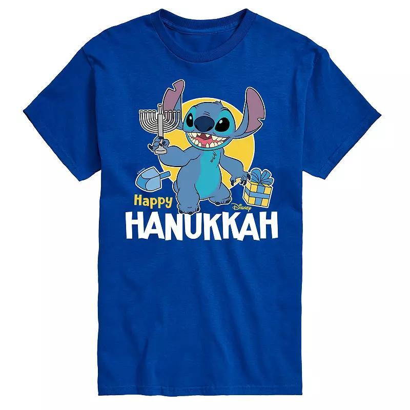 Disneys Lilo & Stitch Mens Happy Hanukkah Graphic Tee Product Image