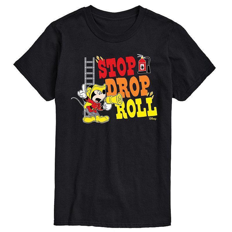 Disneys Mickey Mouse Mens Stop Drop Roll Graphic Tee Product Image