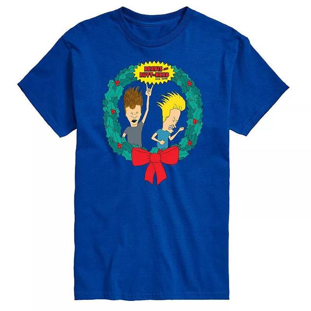 Mens Beavis And Butthead Rockin Wreath Tee Product Image