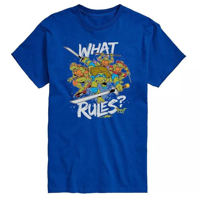 Mens Teenage Mutant Ninja Turtles Rules Graphic Tee Blue Product Image