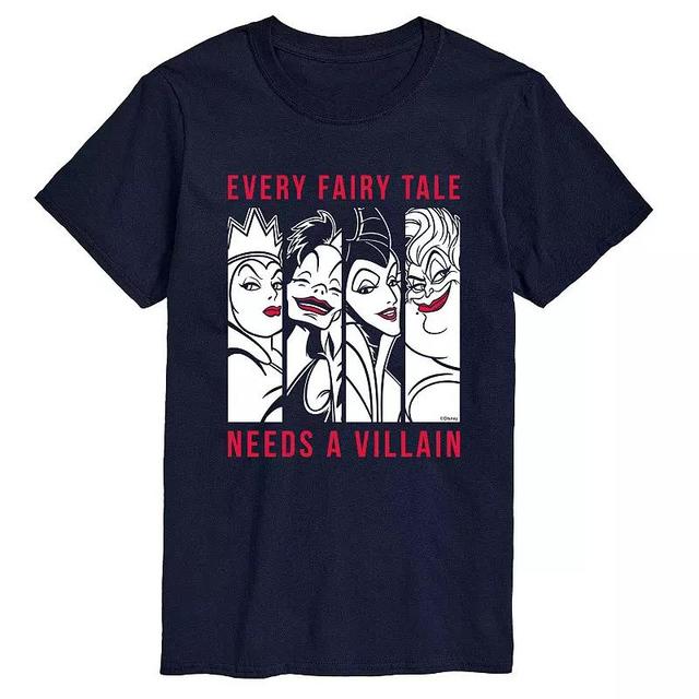 Mens Disney Villains Villian Graphic Tee Blue Product Image