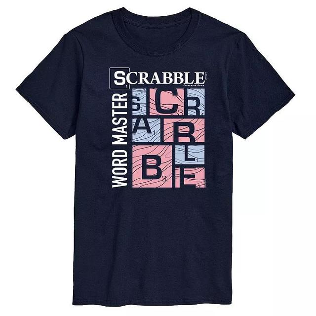 Mens Scrabble Word Master Graphic Tee by Hasbro Blue Product Image