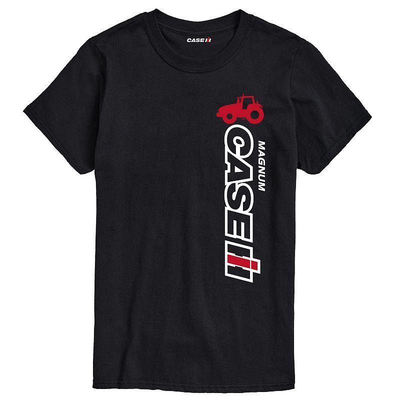 Mens Case IH Vertical Logo Graphic Tee Black Product Image