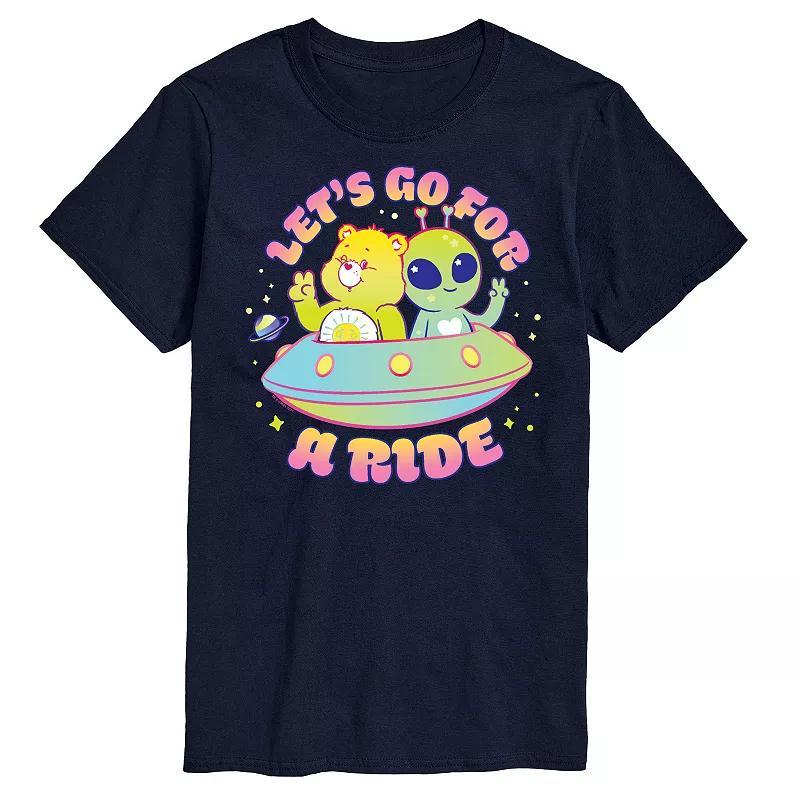 Big & Tall Care Bears Road Trip Graphic Tee, Mens Blue Product Image