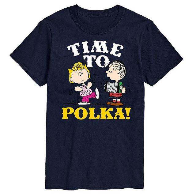 Mens Peanuts Time To Polka Graphic Tee Product Image