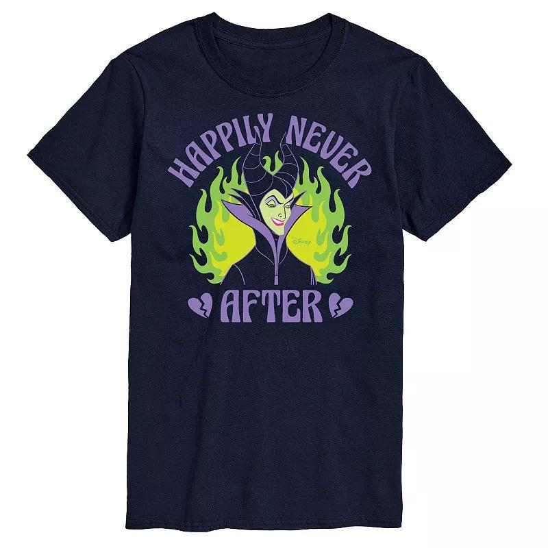 Disney Villains Maleficent Mens Happily Never After Graphic Tee Blue Product Image