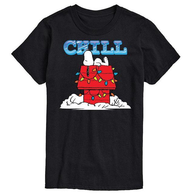 Mens Peanuts Snoopy Chill Tee Black Product Image