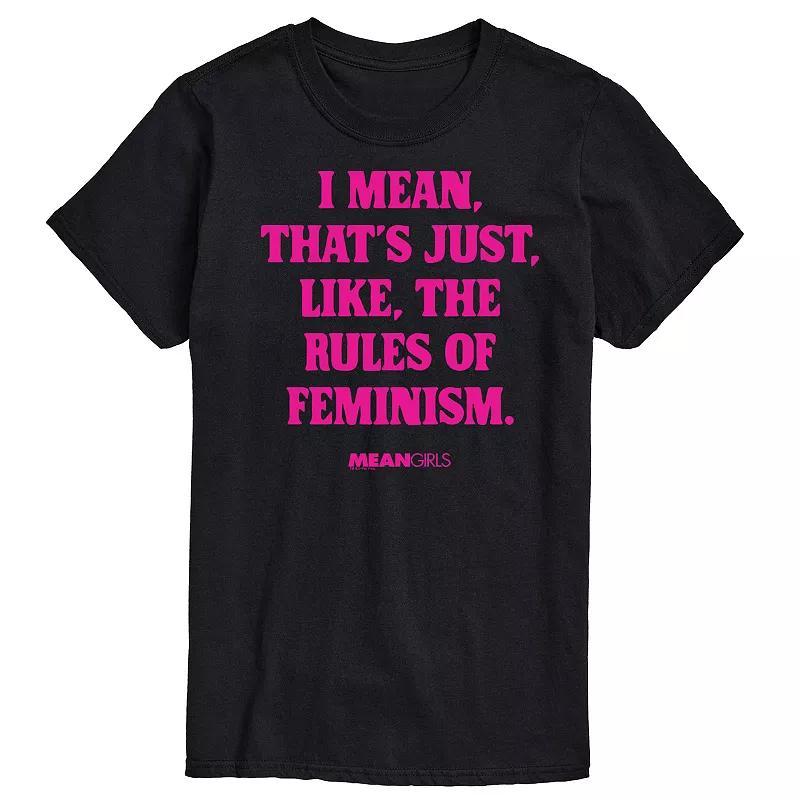 Mens Mean Girls Rules Of Feminism Graphic Tee Product Image