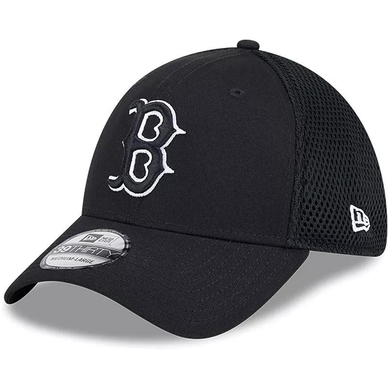 Mens New Era Boston Red Sox Evergreen & White Neo 39THIRTY Flex Hat Product Image