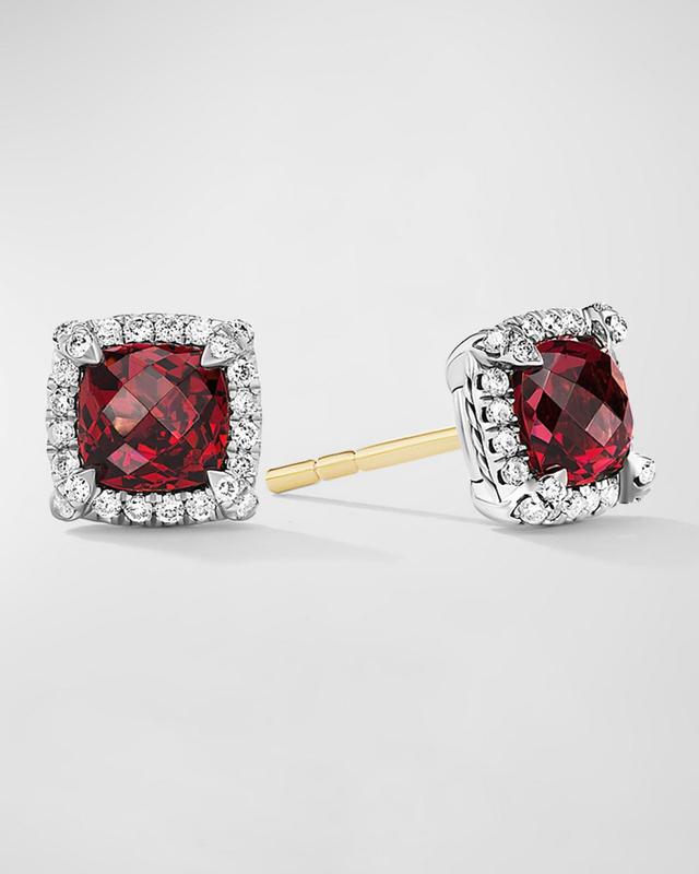 Womens Petite Chtelaine Pav Bezel Stud Earrings With Diamonds Product Image