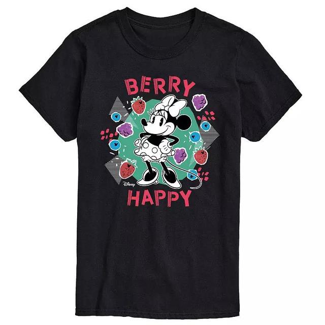 Disneys Minnie Mouse Mens Berry Happy Graphic Tee Product Image