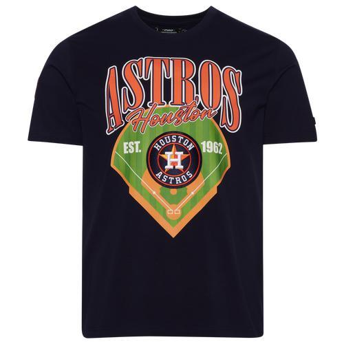 Pro Standard Mens Pro Standard Astros Homerun T-Shirt - Mens Midnight/Multi Product Image