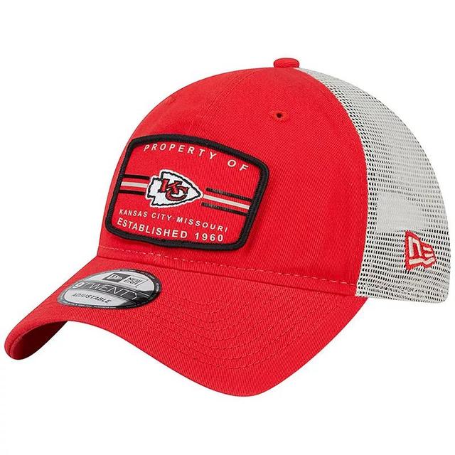 Mens New Era Kansas City Chiefs Property Trucker 9TWENTY Snapback Hat Product Image