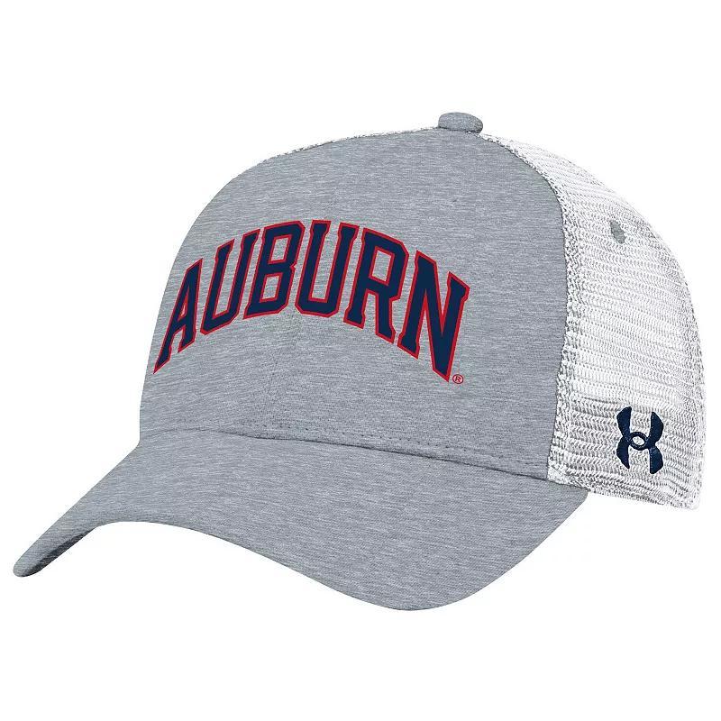 Mens Under Armour Gray Auburn Tigers 2023 Sideline Trucker Adjustable Hat Product Image