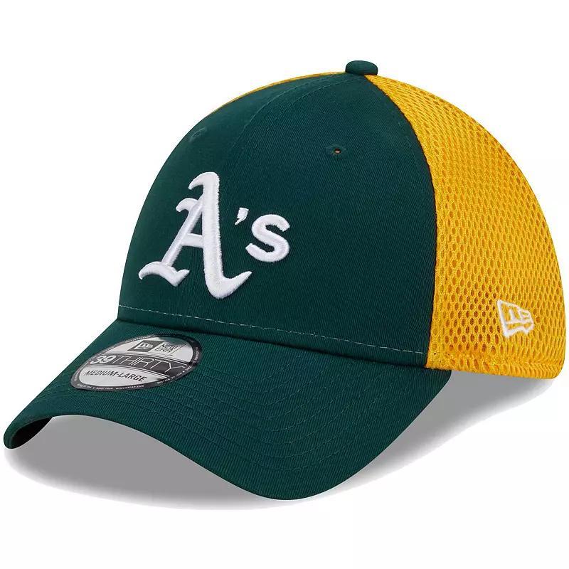 Mens New Era Green Oakland Athletics Team Neo 39THIRTY Flex Hat Product Image