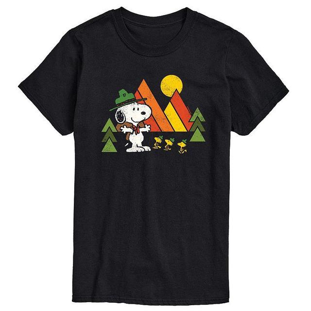 Mens Peanuts Retro Camping T-shirt Product Image