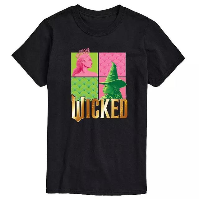 Mens Wicked Glinda & Elpha Grid Graphic Tee Blue Product Image