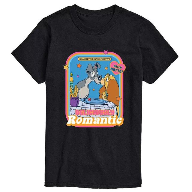 Disneys Lady and the Tramp Big & Tall Romantic Graphic Tee, Mens Product Image