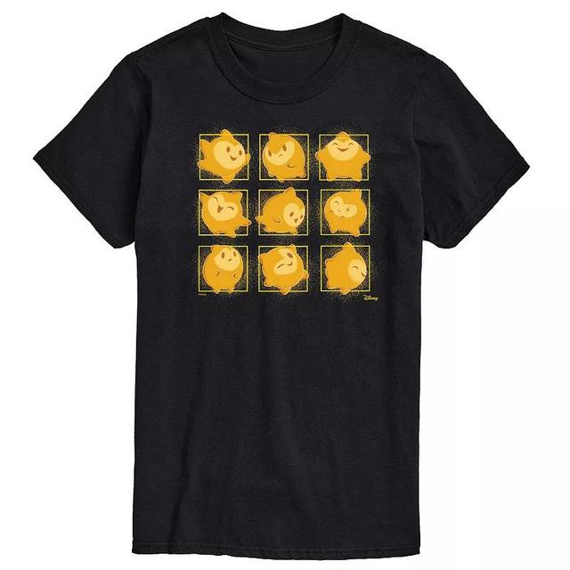 Disneys Wish Mens Star Face Grid Graphic Tee Product Image