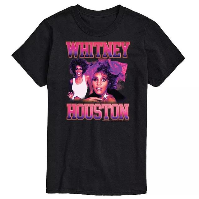 Big & Tall Whitney Houston Vintage Tee Tee, Mens Blue Product Image