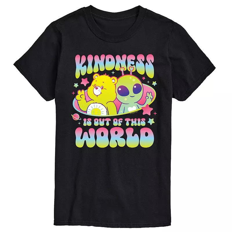 Mens Care Bears Kindness Out Of This World Graphic Tee Black Product Image