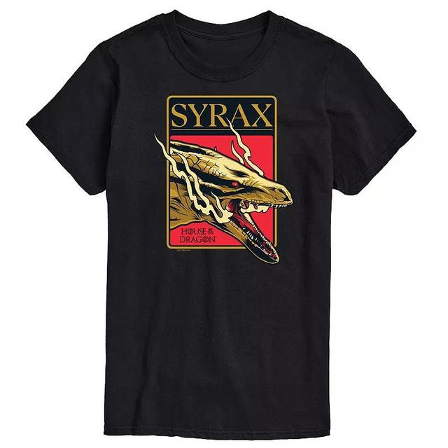 Mens House Of Dragon Syrax Badge Graphic Tee Product Image