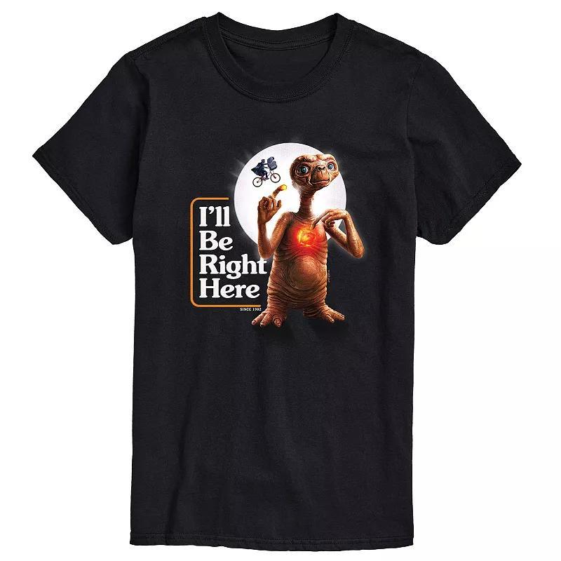 Big & Tall ET Be Right Here Tee, Mens Black Product Image