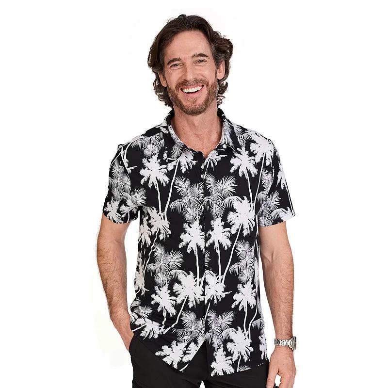 Mens Short Sleeve Jersey Button Front Shirt Product Image