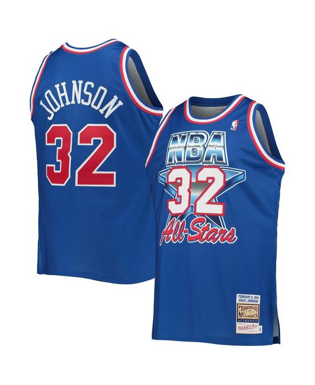 Mens Mitchell & Ness Magic Johnson Royal Western Conference Hardwood Classics 1992 Nba All-Star Game Authentic Jersey - Royal Product Image