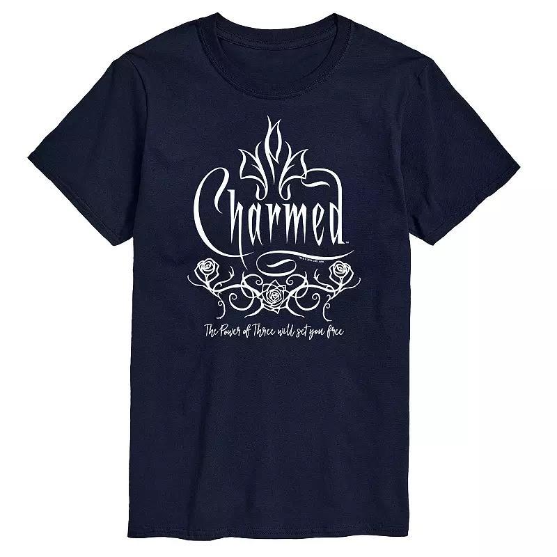 Mens Charmed Roses Graphic Tee Blue Product Image