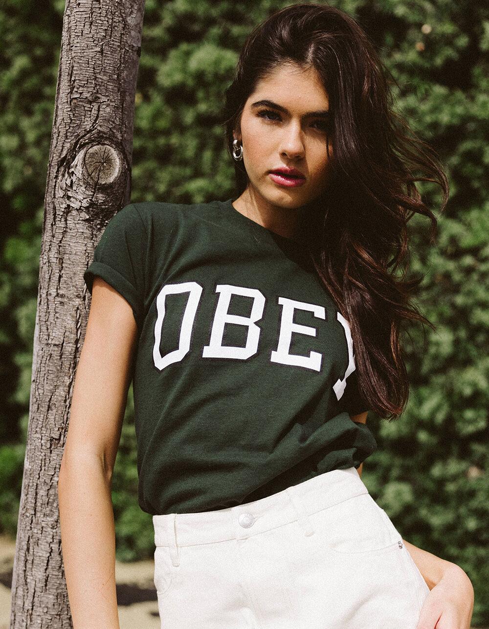 OBEY Academic Womens Boyfriend Tee Product Image