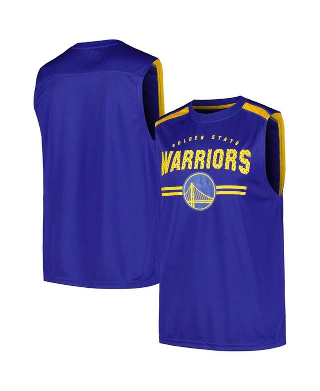 Fanatics Mens Royal Golden State Warriors Birdseye Muscle Tank Top Product Image