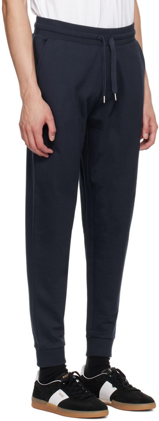 HUGO BOSS Navy Double Monogram Sweatpants In 403-dark Blue Product Image