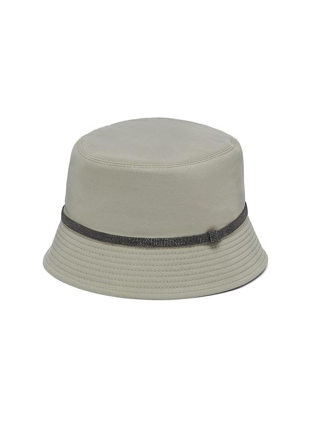 Womens Techno Canvas Bucket Hat with Shiny Band Product Image