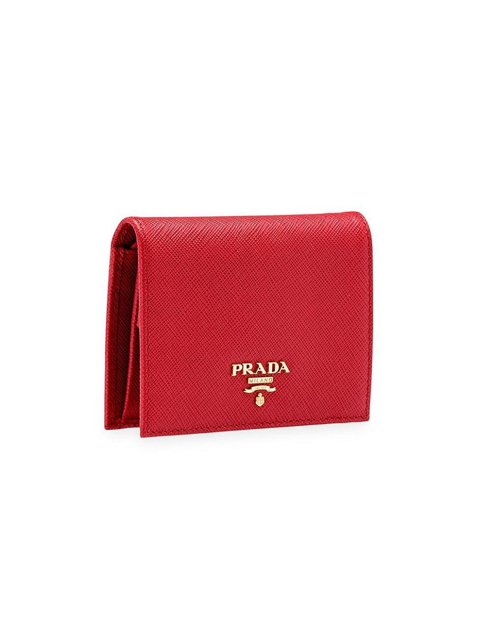 Womens Small Saffiano Leather Wallet Product Image