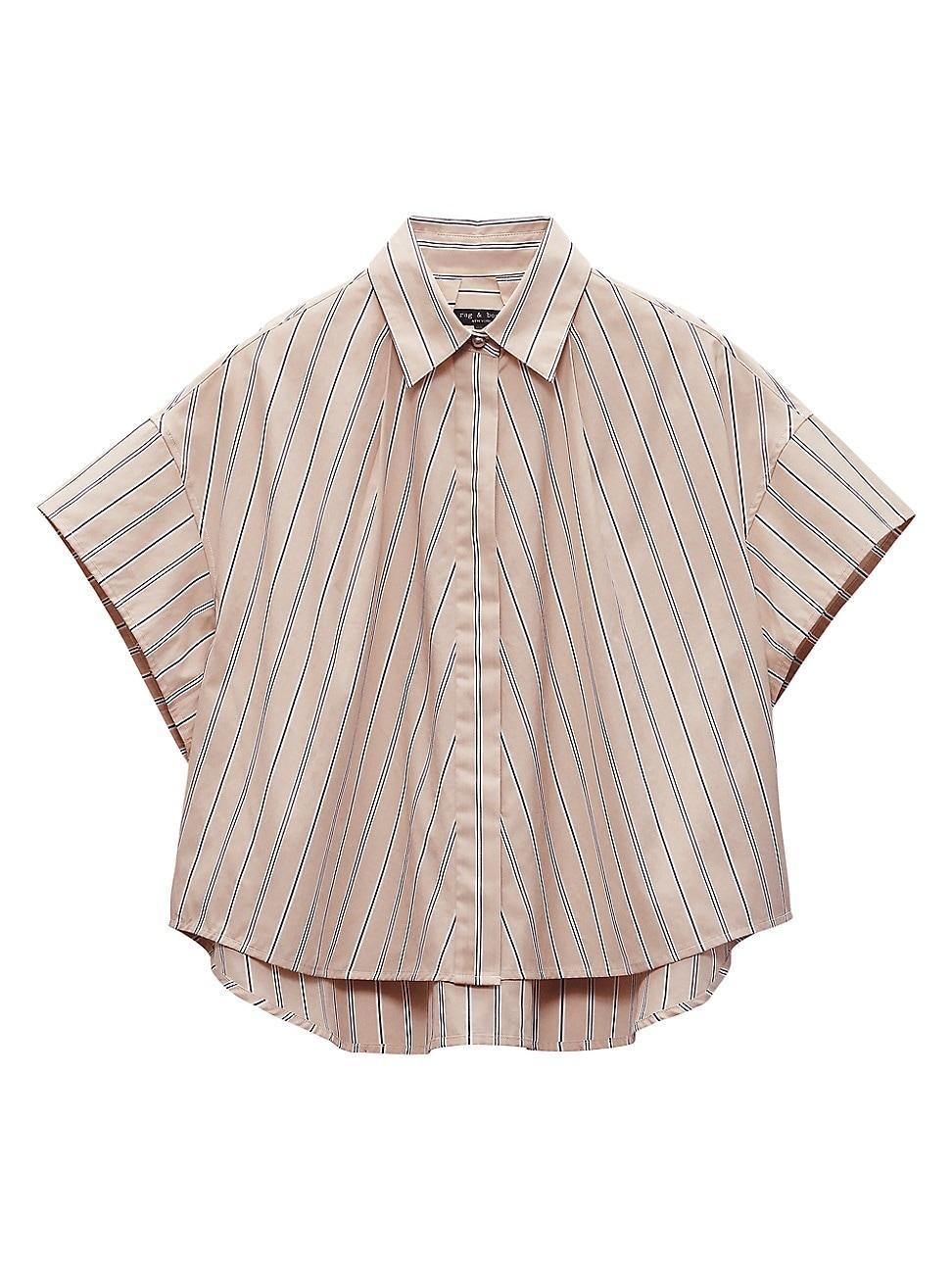 Womens Martha Stripe Poplin Shirt Product Image