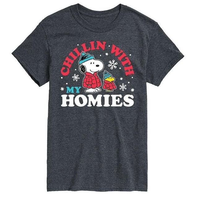 Big & Tall Peanuts Chillin Homies Tee, Mens Product Image