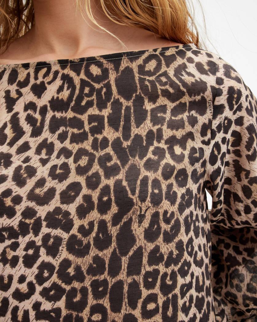 Jane Leopard Print Maxi Cover Up Dress product image