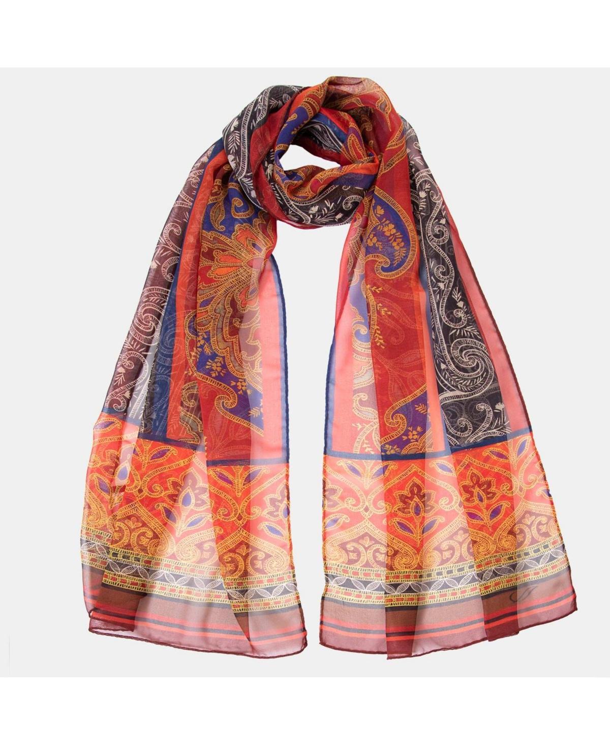 Layla - Long Sheer Silk Scarf for Women Product Image