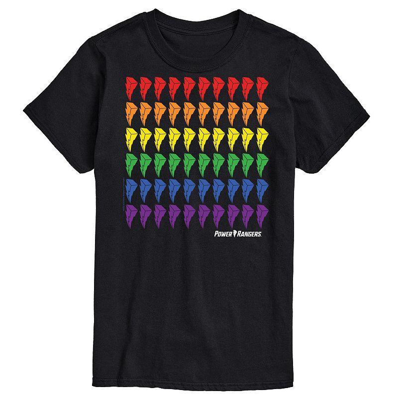 Mens Power Rangers Pride Bolt Graphic Tee Product Image