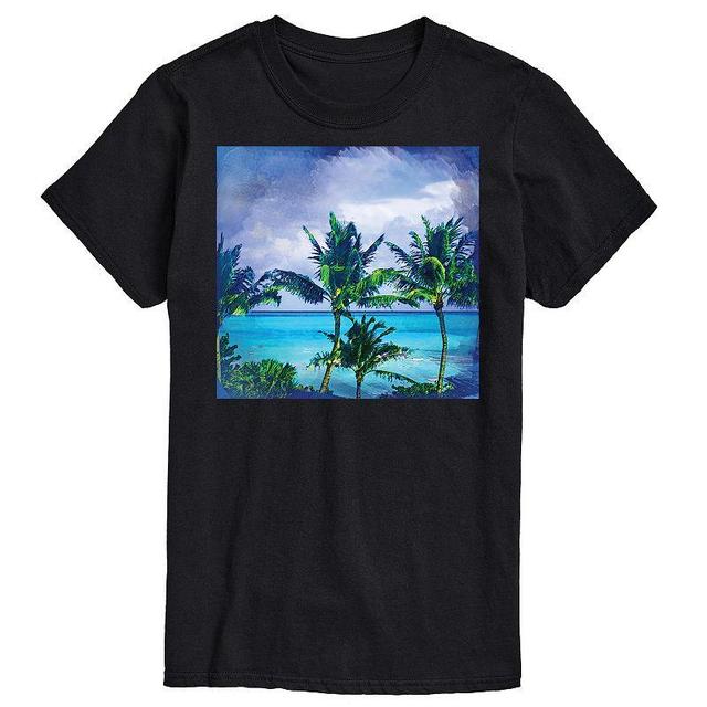 Big & Tall Empyre Beach Tee, Mens Black Product Image