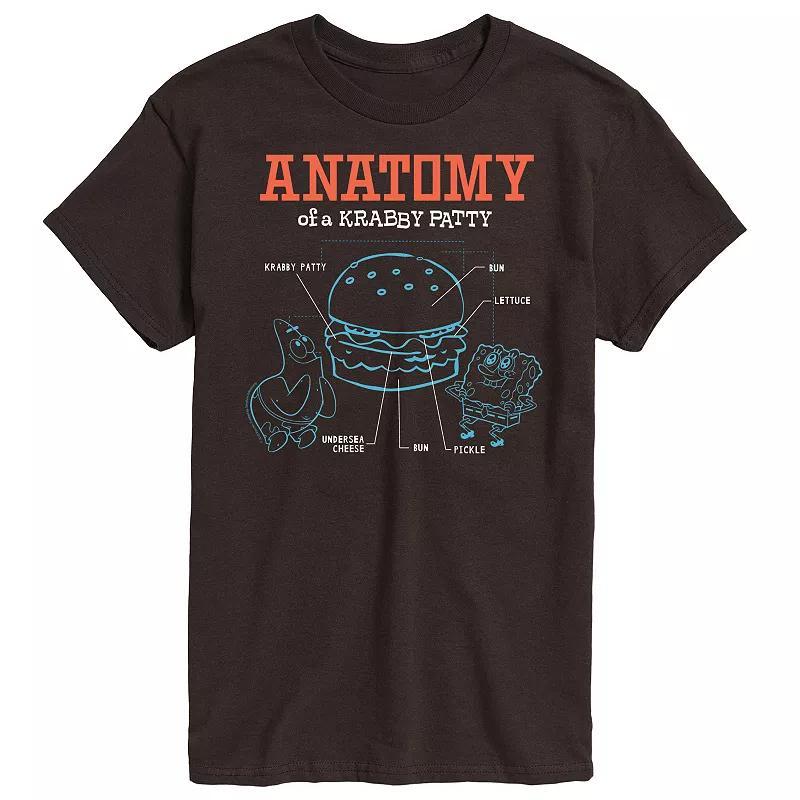 Mens Nickelodeon SpongeBob SquarePants Krabby Patty Graphic Tee Product Image