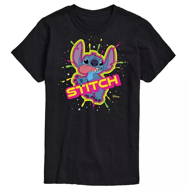 Disneys Lilo & Stitch Big & Tall Splatter Graphic Tee, Mens Product Image