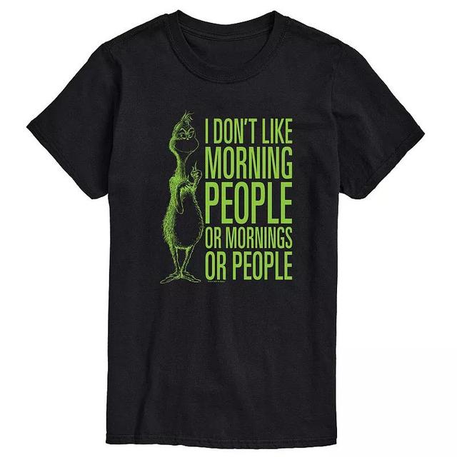 Mens Dr. Seuss Grinch Morning People Graphic Tee Product Image