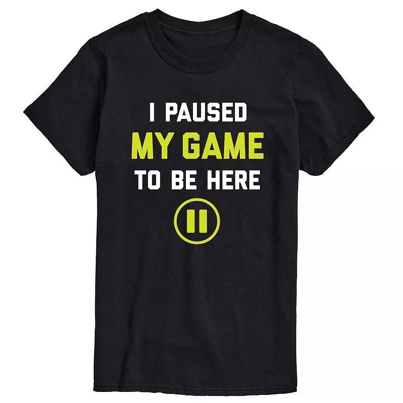 Mens Paused My Game To Be Here Tee Product Image