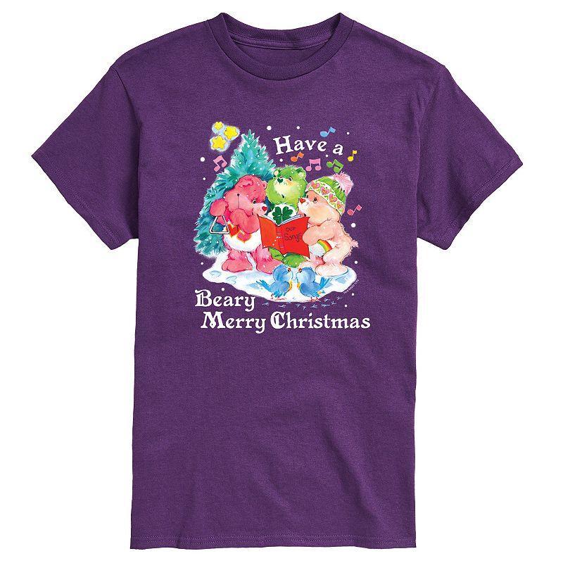 Big & Tall Care Bears Have A Beary Merry Christmas Graphic Tee, Mens Product Image